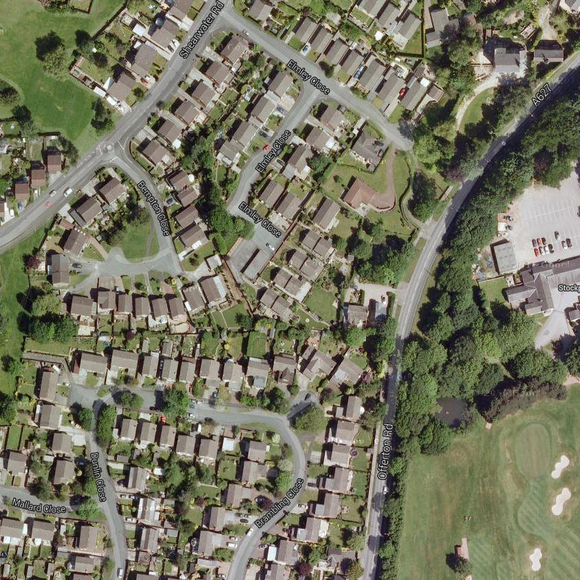 Aerial view of Swindelves