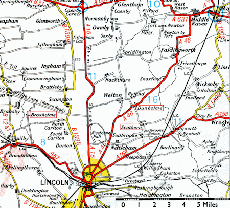 Lincoln area map